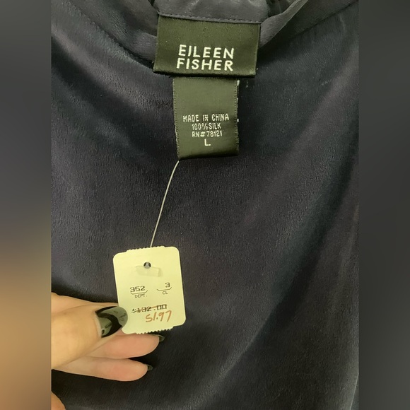 NWT Eileen Fisher 100% silk purple maxi skirt - Picture 3 of 5